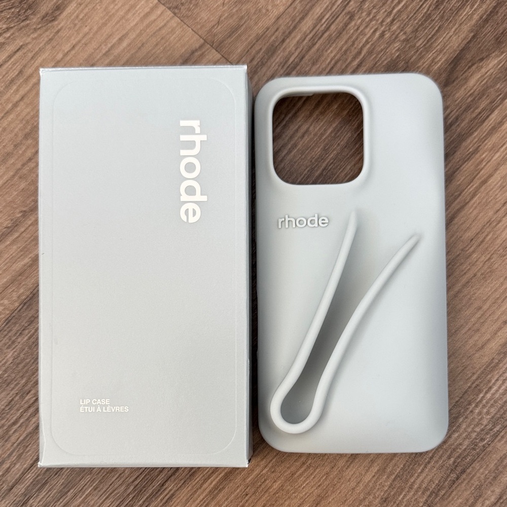 RHODE Light Gray Phone Case with Strap - iPhone pro 6.3”